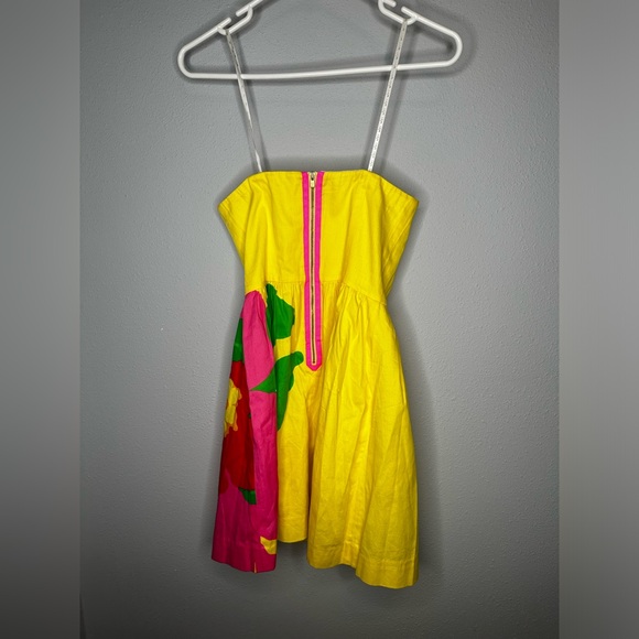 Lily Pulitzer Lottie Yellow Starfruit Dress, size 0 - Picture 6 of 10